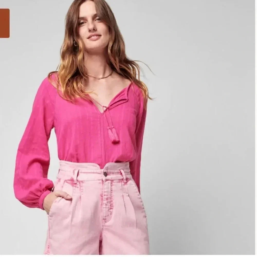 NEW FAHERTY Celina top french rose